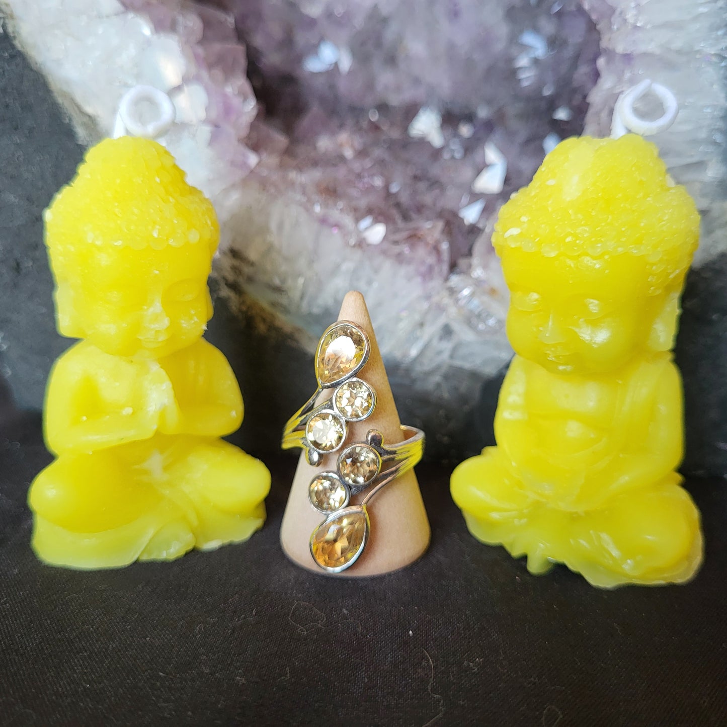 Bougie Bouddha Jaune — Parfum Citron