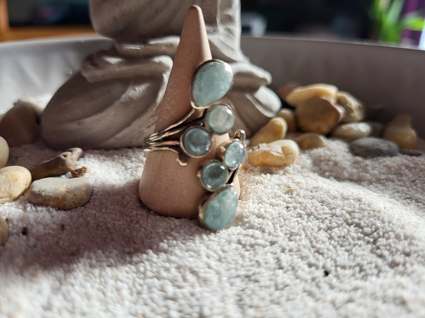 Bague argent 925 Aigue marine