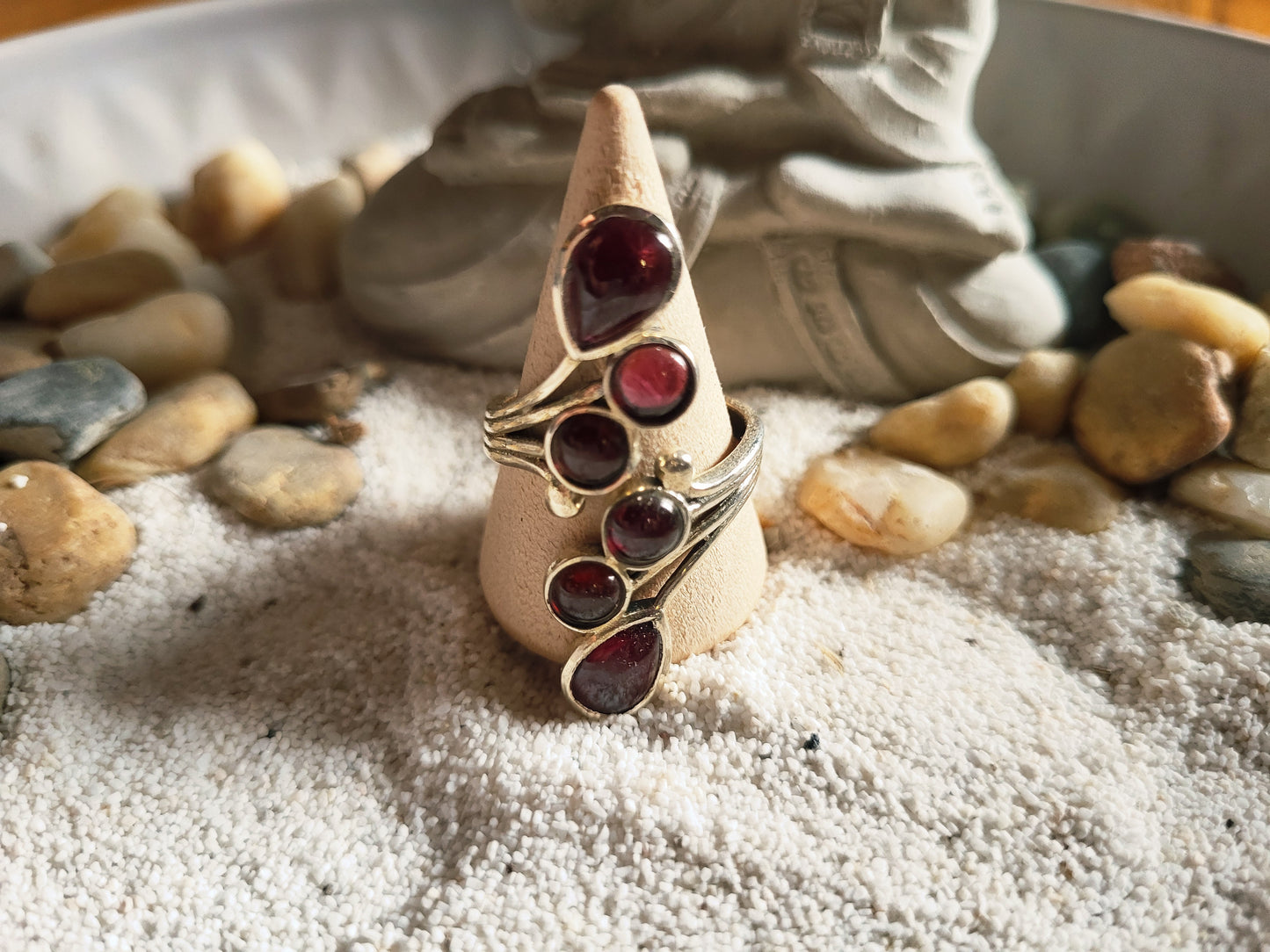 Bague en Argent 925 Grenat Rhodolite