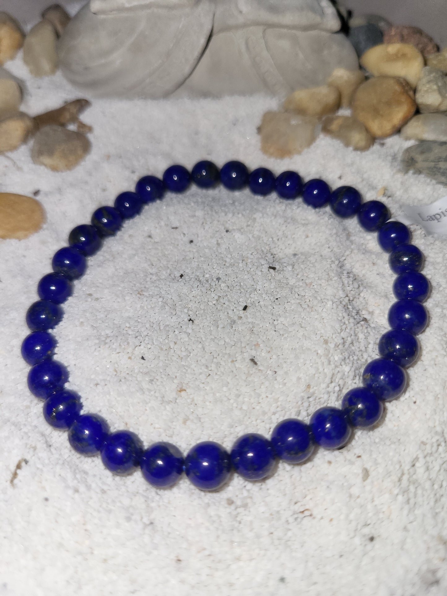 Bracelet boule en Lapis lazuli