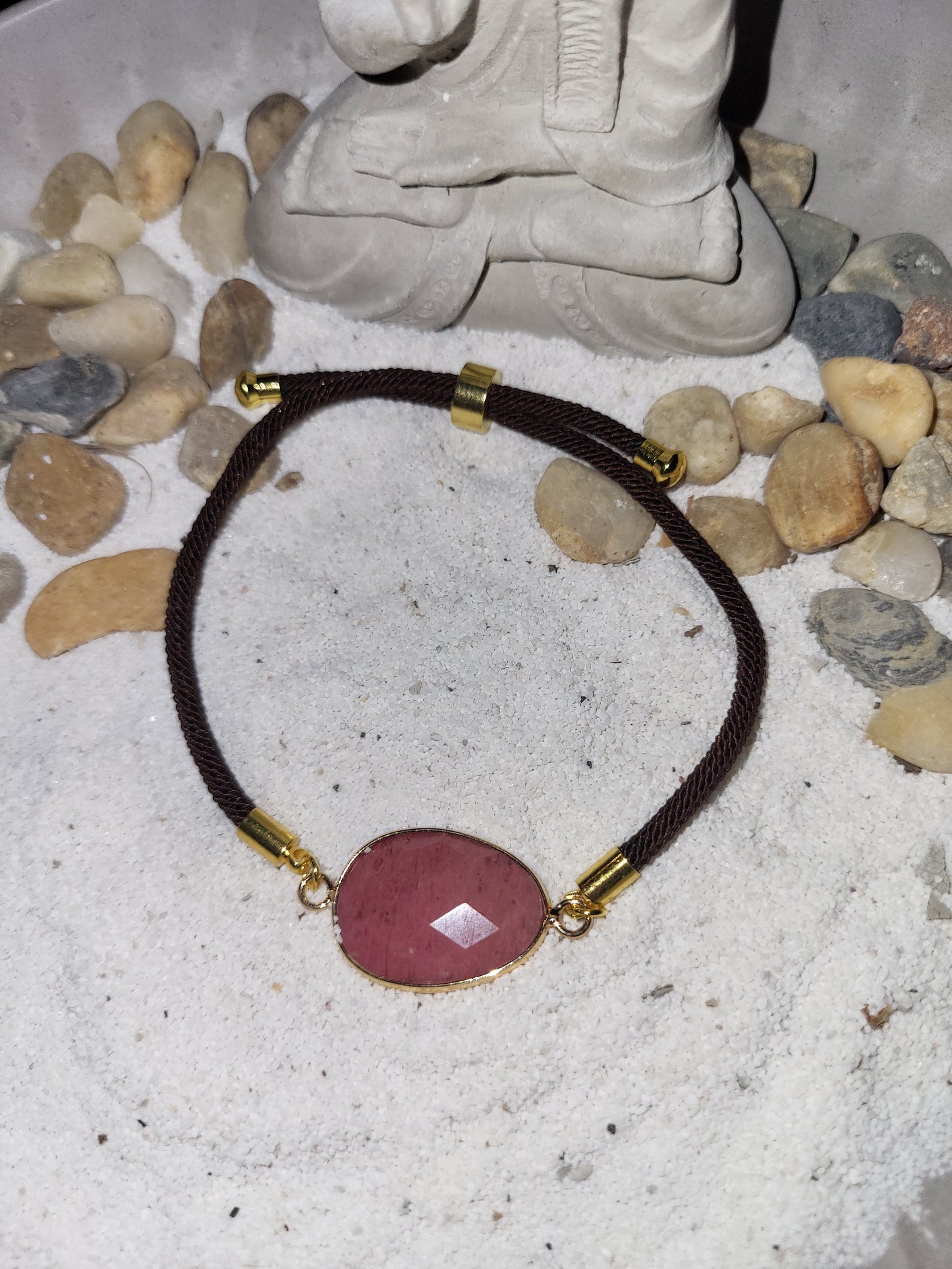 Bracelet en Rhodonite du Brésil