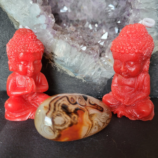 Bougie Bouddha Rouge — Parfum Cerise
