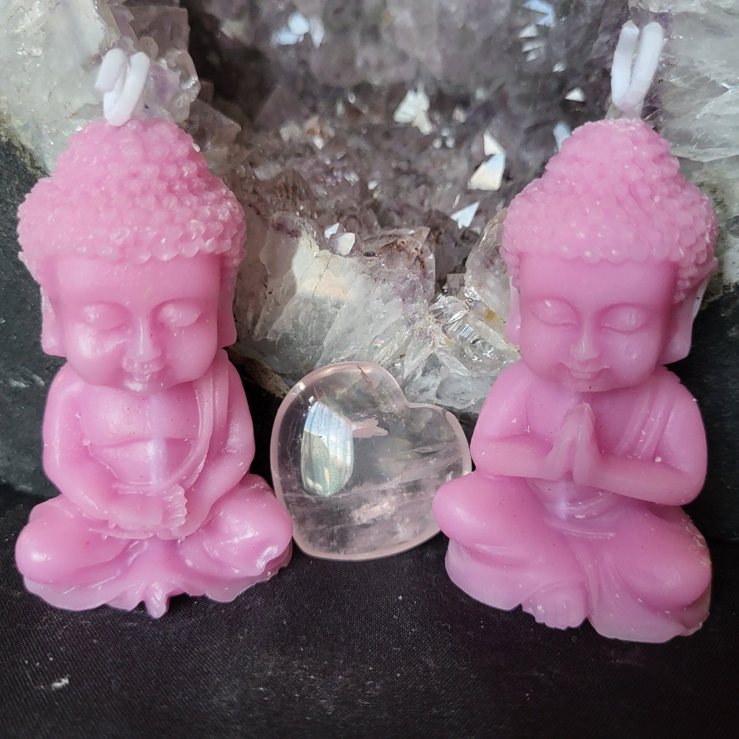 Bougie Bouddha Rose — Parfum Lavande