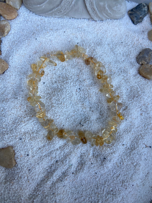 Bracelet baroque Citrine naturelle