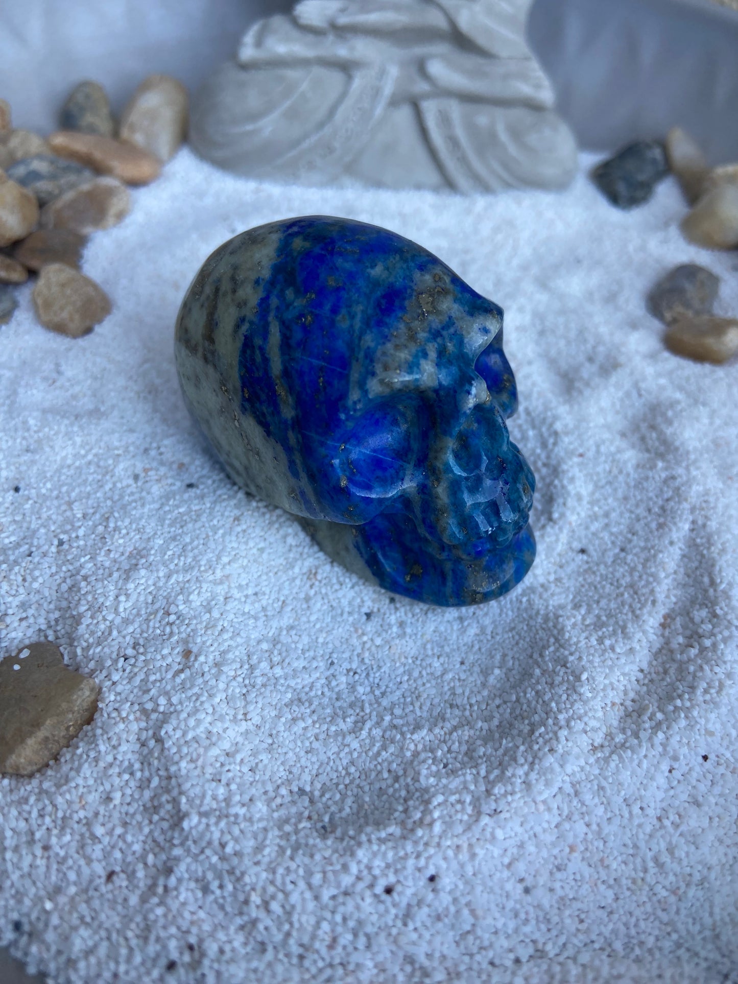 Crâne en Lapis Lazuli