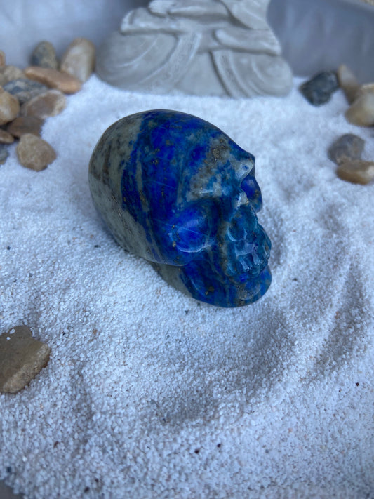 Crâne en Lapis Lazuli