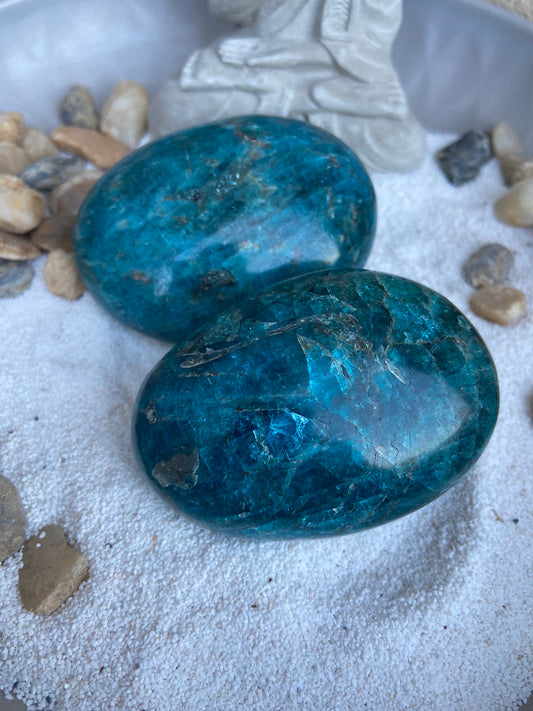 Galet Apatite bleue