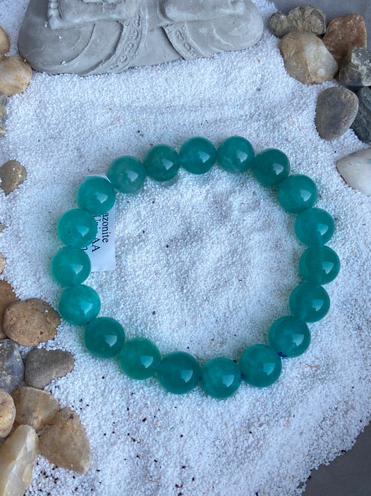 Bracelet boule Amazonite 10.5-11.5 mm