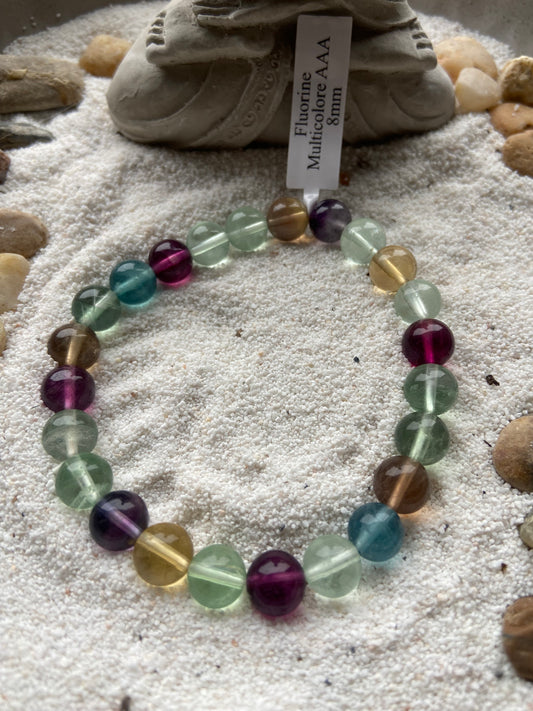 Bracelet boule Fluorine Multicolore