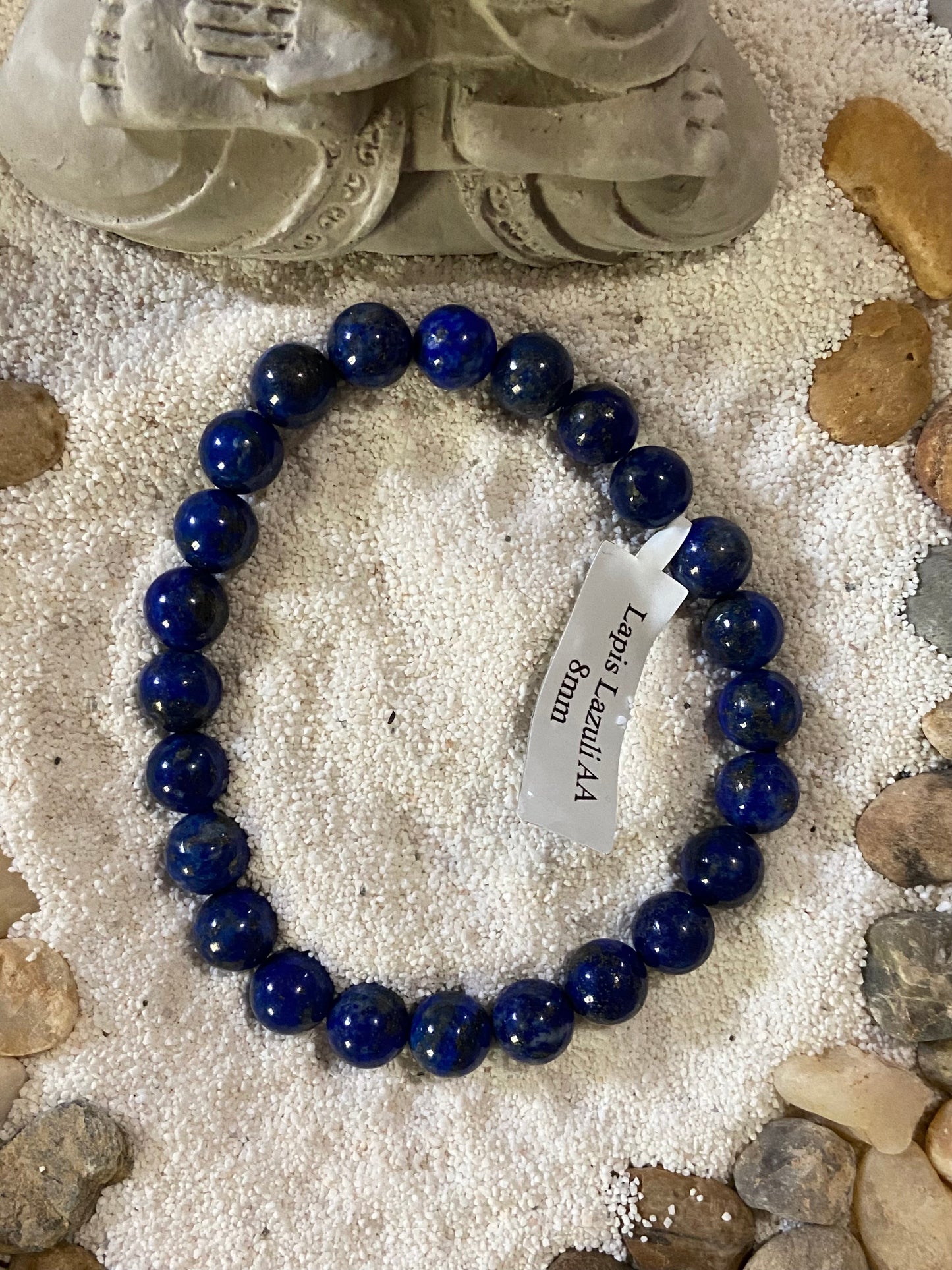 Bracelet boule Lapis Lazuli 8 mm