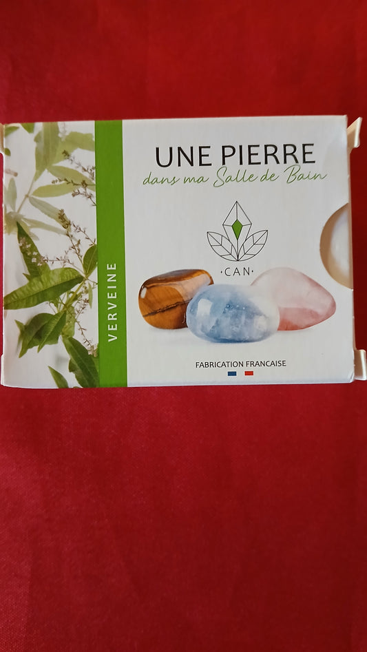 Savon surgras senteur Verveine avec pierre mystère